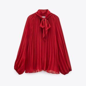 Zara Pleated Blouse